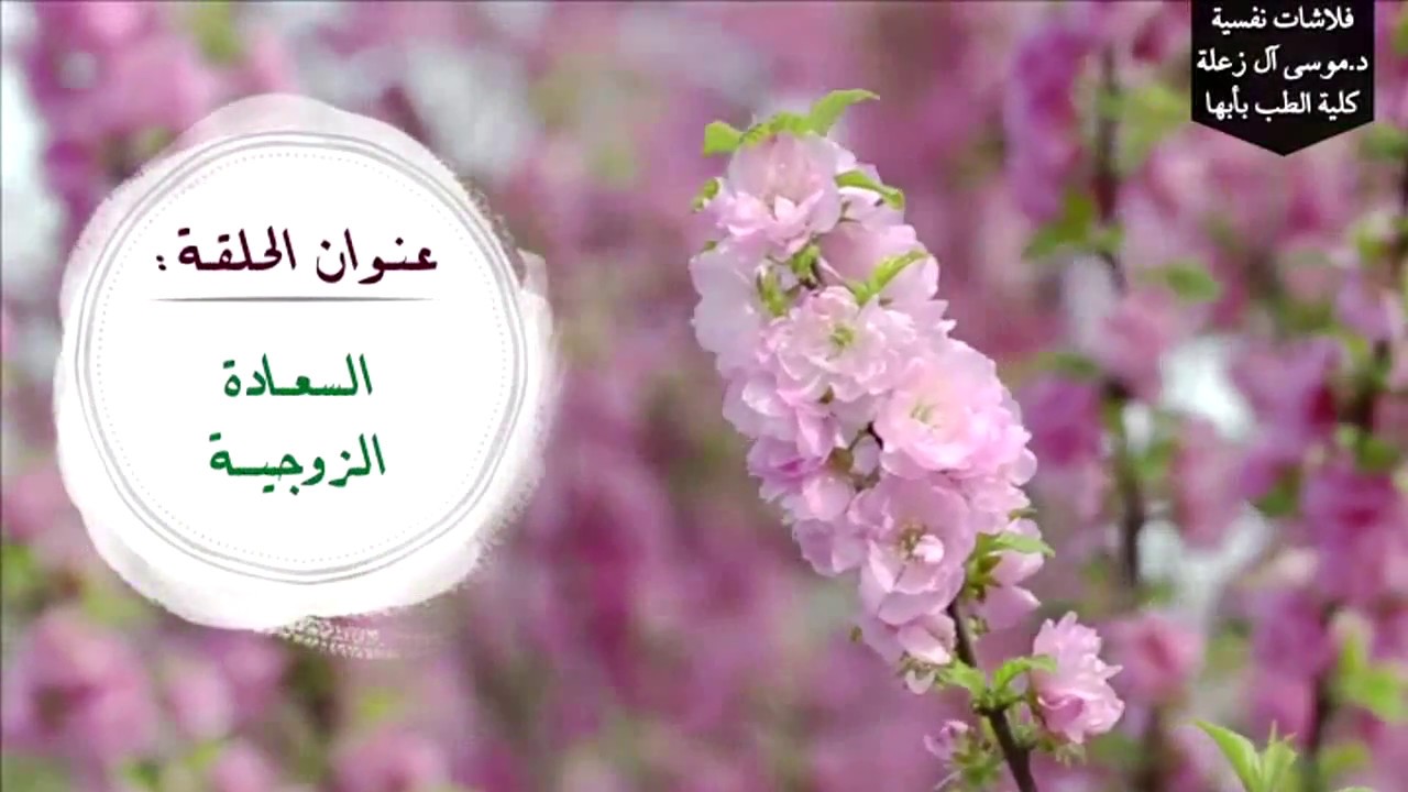 السعادة الزوجية د.موسى آل زعلة استشاري الطب النفسي