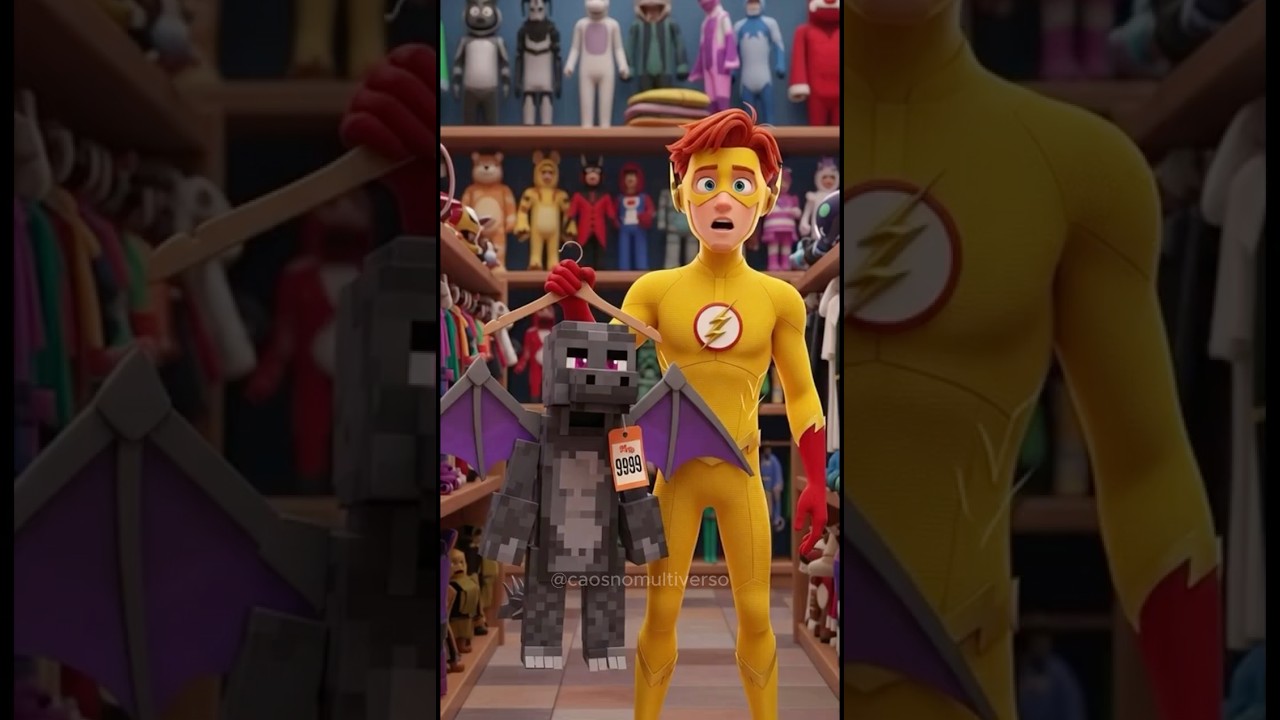 Kid Flash participa da competição de fantasias do Minecraft!  