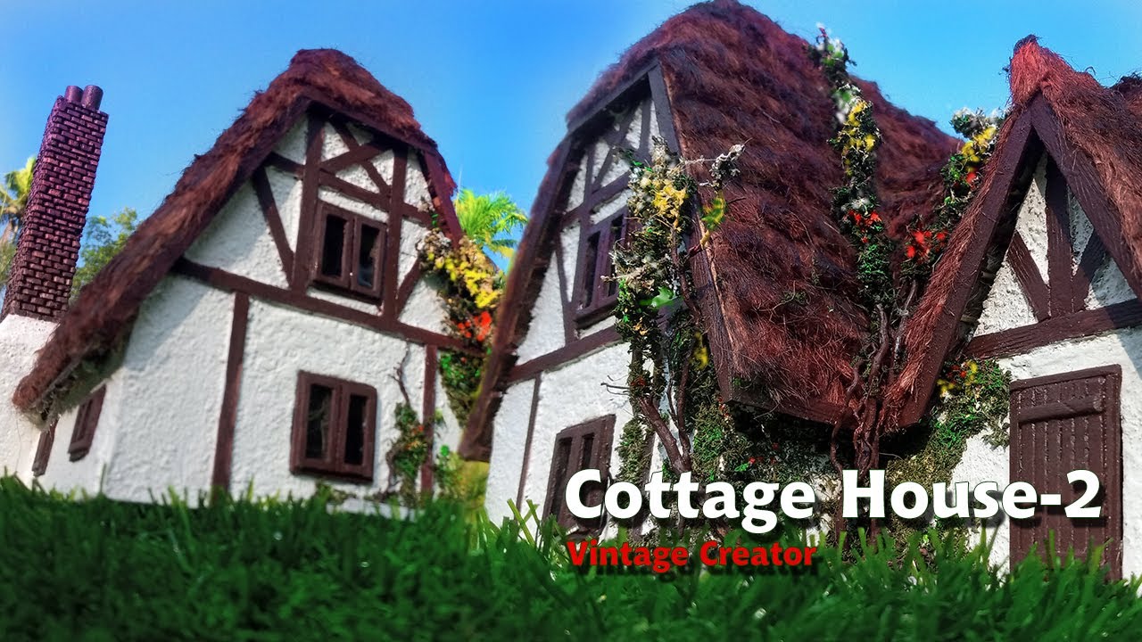 Cottage House-2 ,How to make diorama  /miniature Of Cottage House