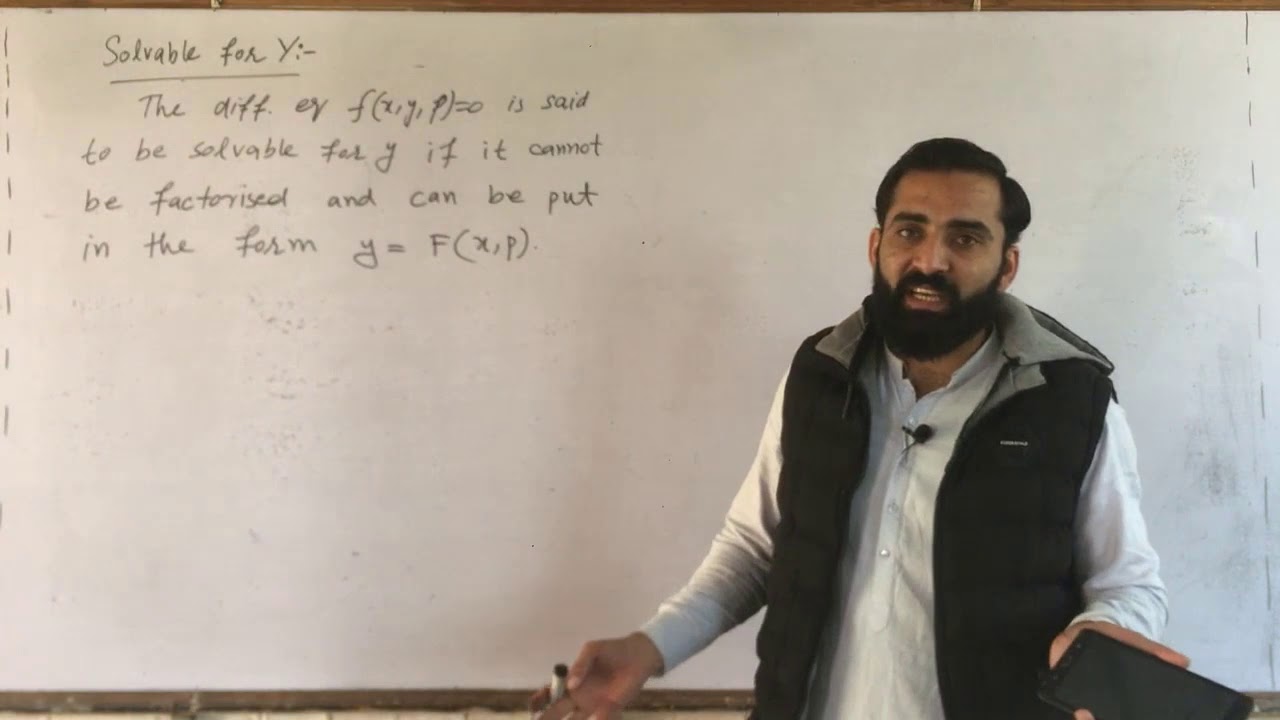 Differential Equations solvable for P and Y (Part 1)|| Exercise 9.8 Mathematical Methods || Easymath