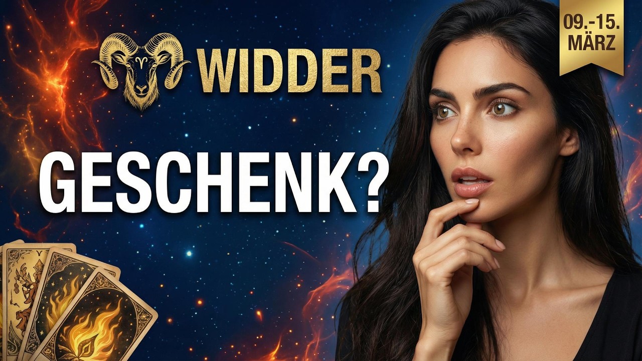 ♈ WIDDER 09.–15. MÄRZ: UNERWARTETES GESCHENK ODER NUR ILLUSION?