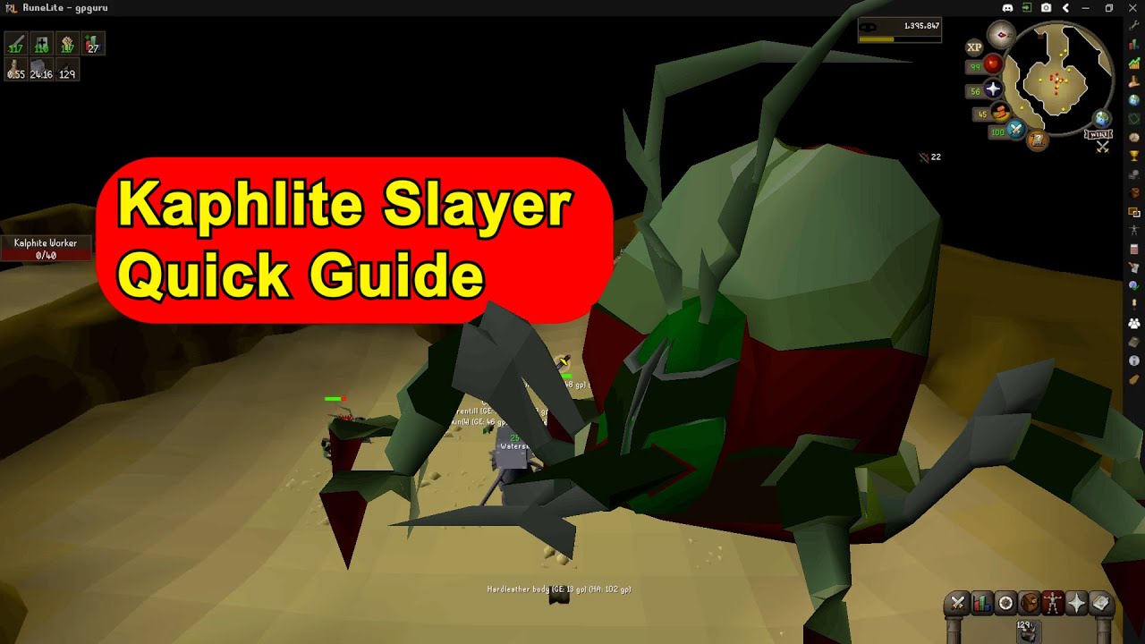 Kaphlite slayer Quick Guide