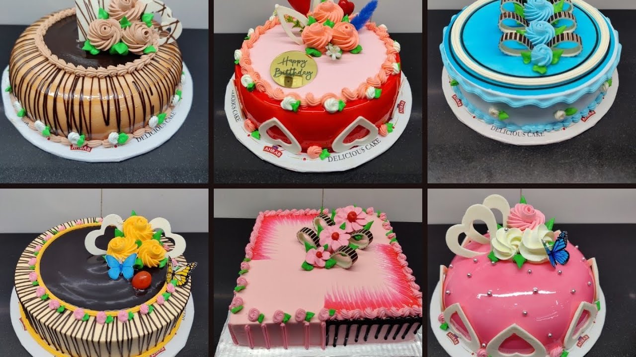 6+♻️🌈Happy birthday cake new design squad cake round cake#cake #cakedecorating  