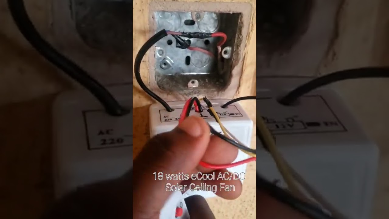 18 Watts eCool Solar Ceiling Fan