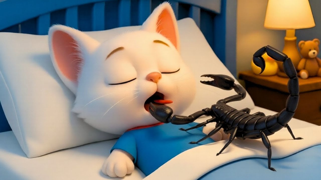 😲 OMG 🦂 What Happens When a Kitten Eats a Scorpion 