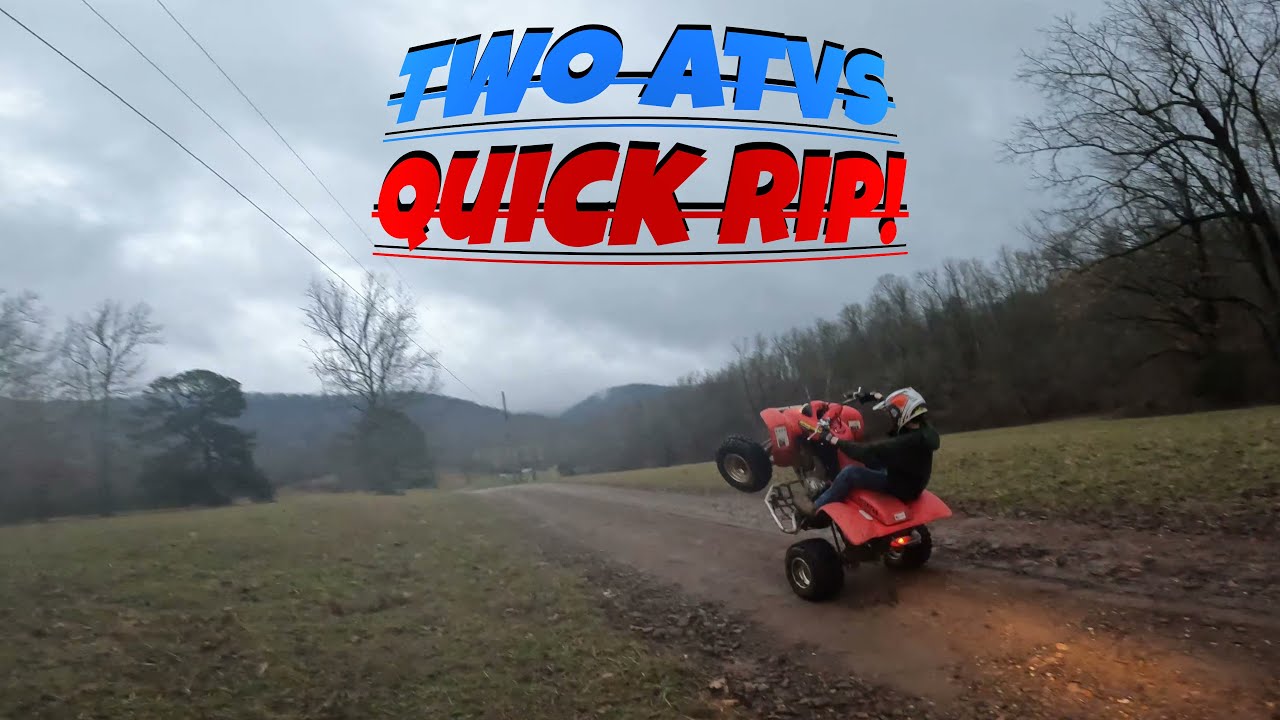 Two ATVs Quick Rip: Honda 400EX and Recon Action!