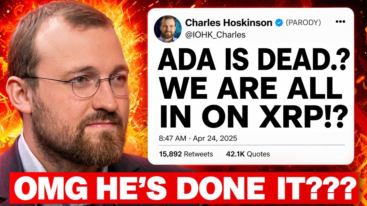 ВАЖНОЕ ЗАЯВЛЕНИЕ: &laquo;CARDANO (ADA) МЕРТВ&raquo;?! (ВСЕ В XRP!!!?)