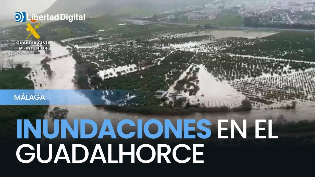 Inundaciones devastadoras en el Guadalhorce: Vecinos evacuados y viviendas anegadas
