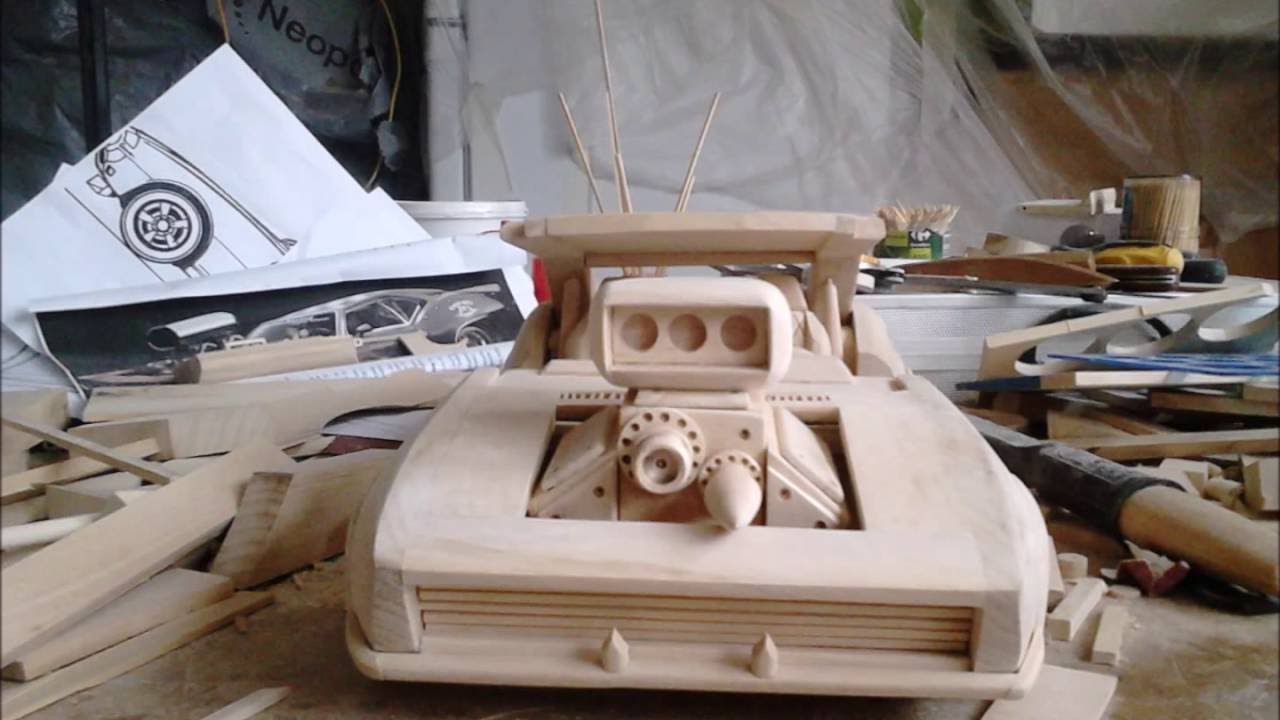 chevrolet camaro ss custom 1968 wooden build model  car