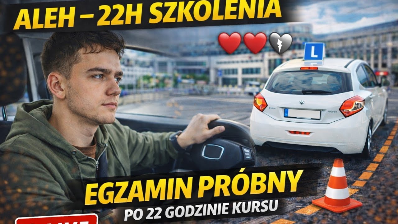 Aleh – 22h szkolenia | Egzamin próbny w Poznaniu LIVE