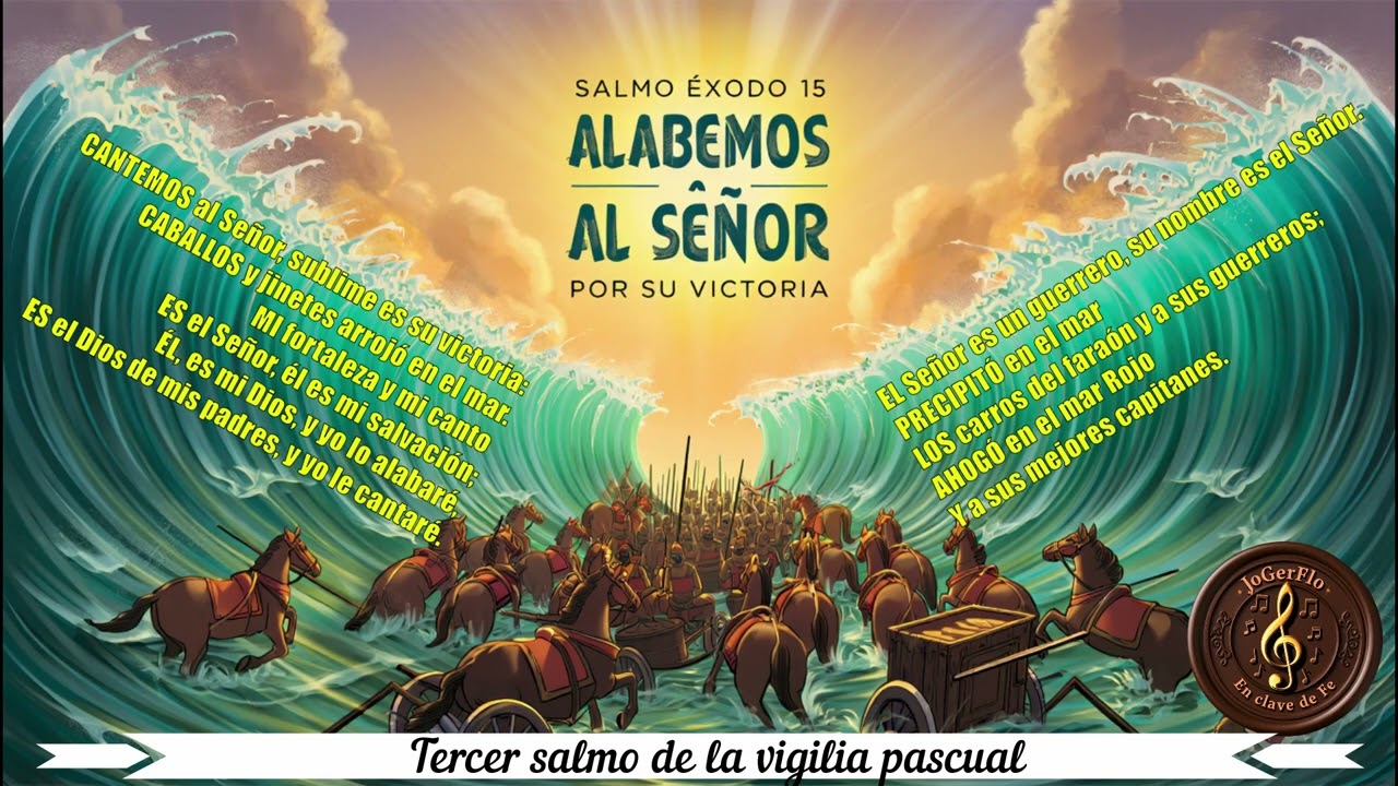 SALMO ÉXODO 15 ALABEMOS AL SEÑOR POR SU VICTORIA. Autoría de JoGerFlo-José German Flores