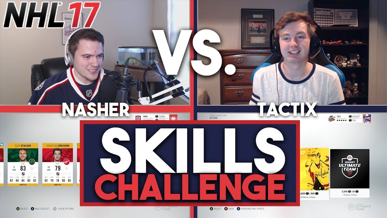 NHL 17 SKILLS CHALLENGE w/ TACTIXHD