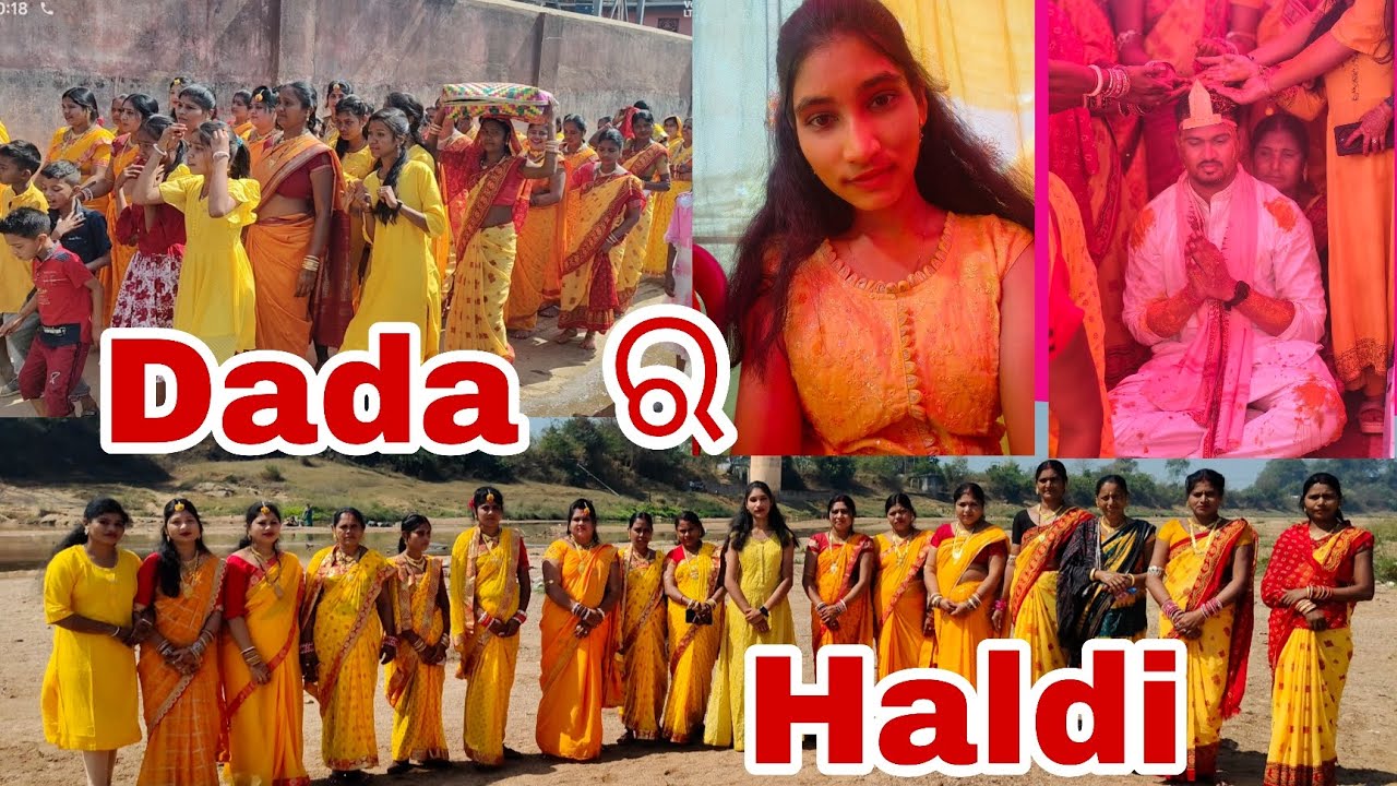 Family vloge ❤️Sumanta Dada ra HALDI CEREMONY 🧡 Re Dhurkuta Sambalpuri Nach 😜#sambalpurivloge#vloge