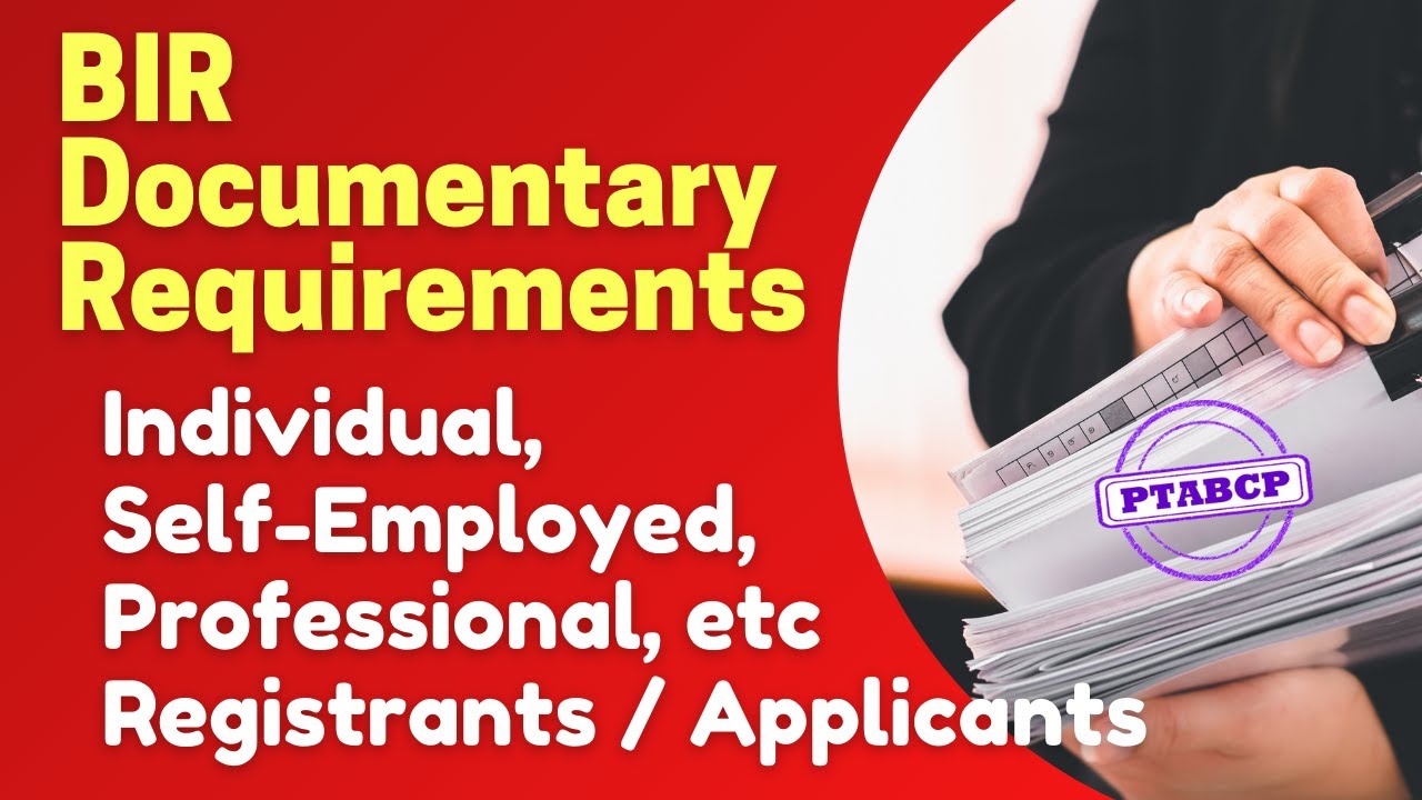 BIR Documentary Requirement for Individual Registrants | 𝗣𝗧𝗔𝗕𝗖𝗣 𝗕𝘂𝘀𝗶𝗻𝗲𝘀𝘀 𝗖𝗼𝗮𝗰𝗵𝗶𝗻𝗴