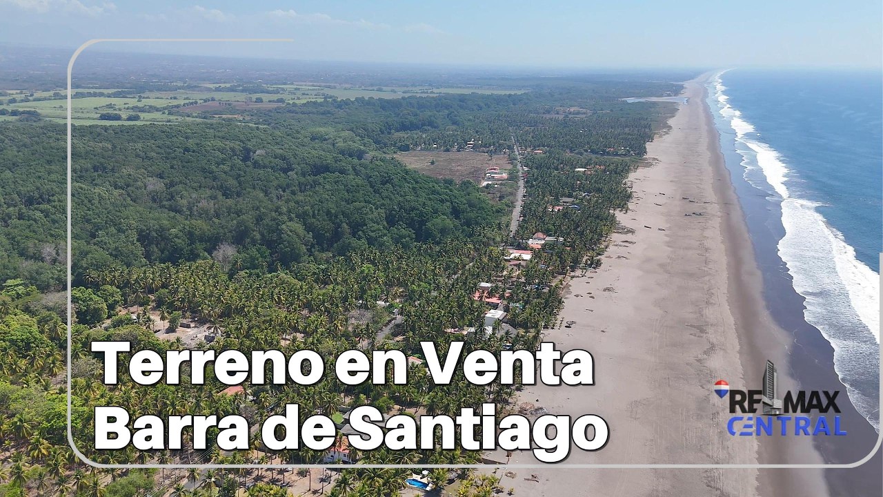 TERRENO EN VENTA PLAYA BARRA DE SANTIAGO, EL SALVADOR