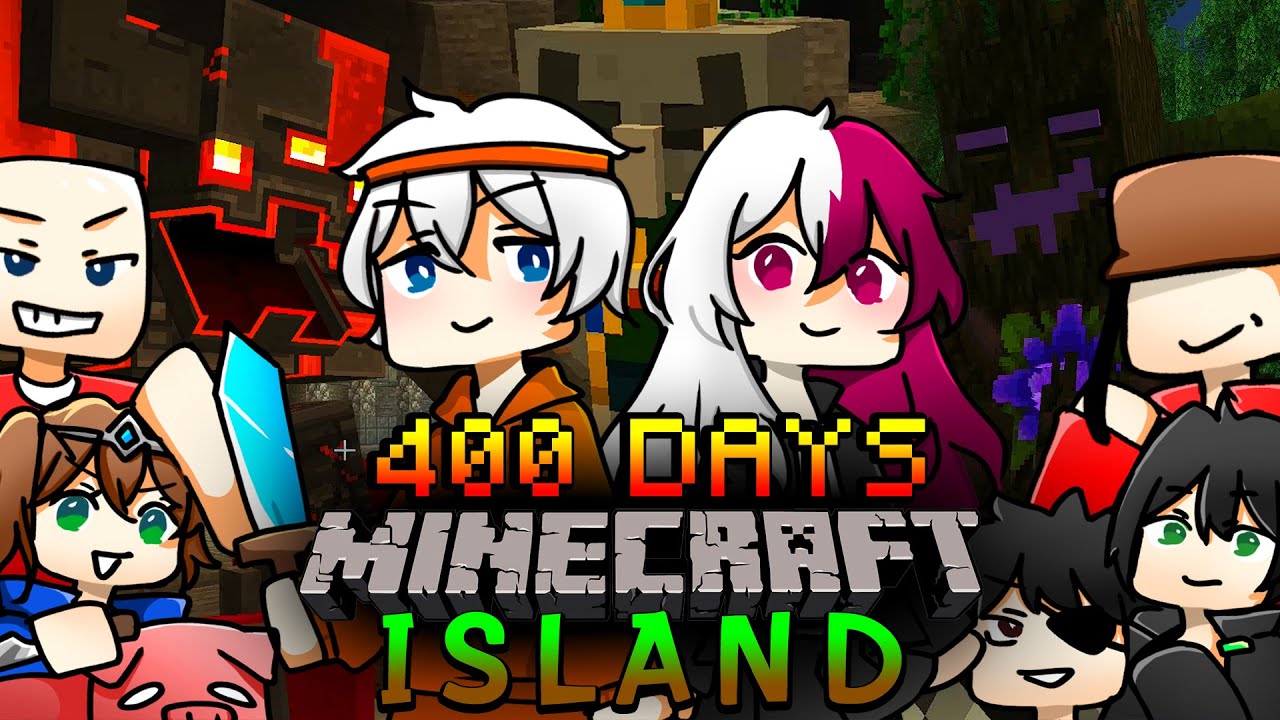 จะเกิดอะไรขึ้น!! เอาชีวิตรอด 400 วันบนเกาะร้าง กับเพื่อน 5 คน จบ | Minecraft Ft. @Fretozz@4GaNZe