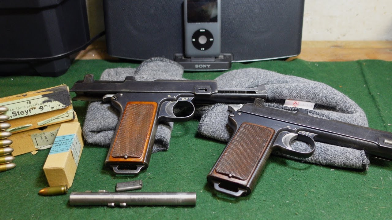 Австрийский пистолет Steyr-Hahn на вооружении Германии во время Второй мировой войны