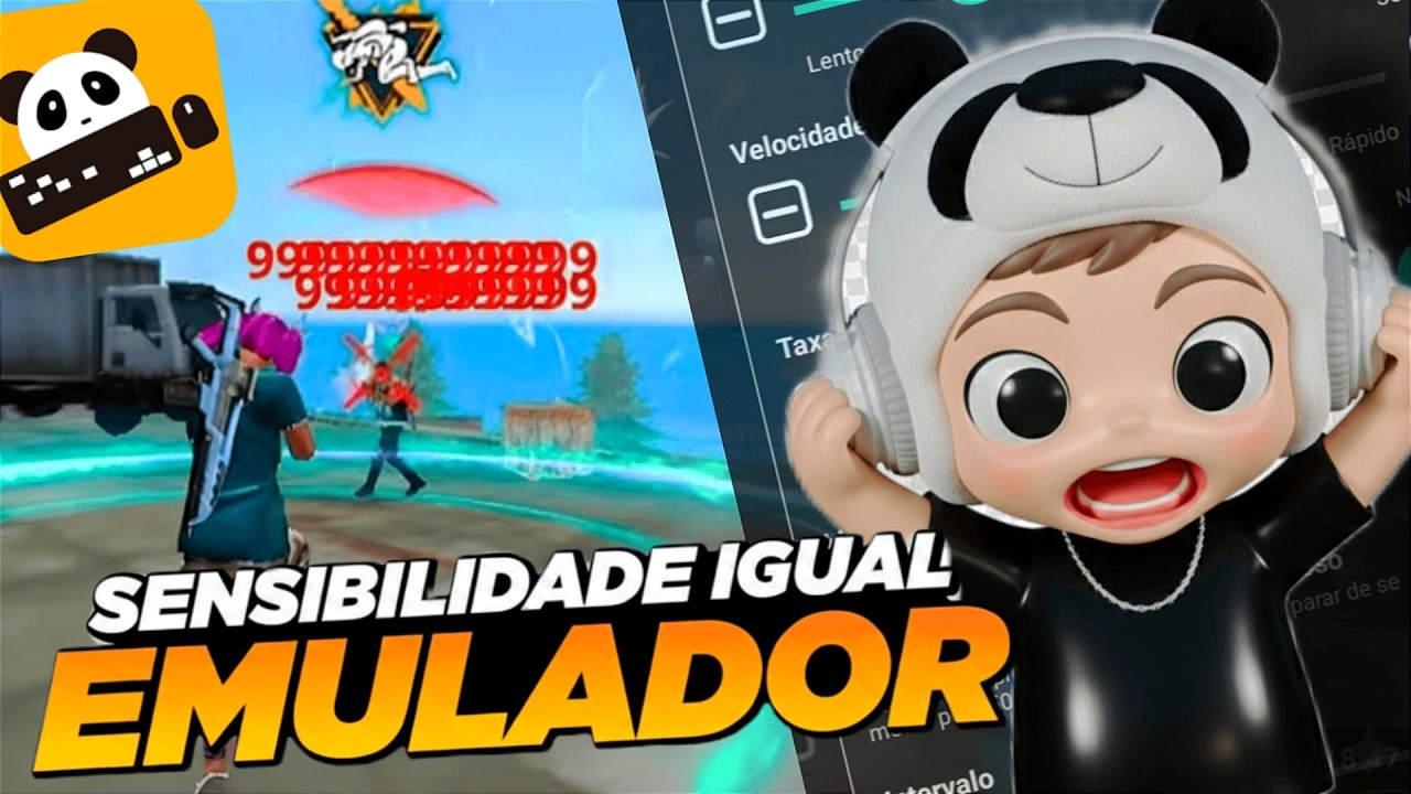 COMO DEIXAR A SENSIBILIDADE DO PANDA MOUSE PRO IGUAL EMULADOR!