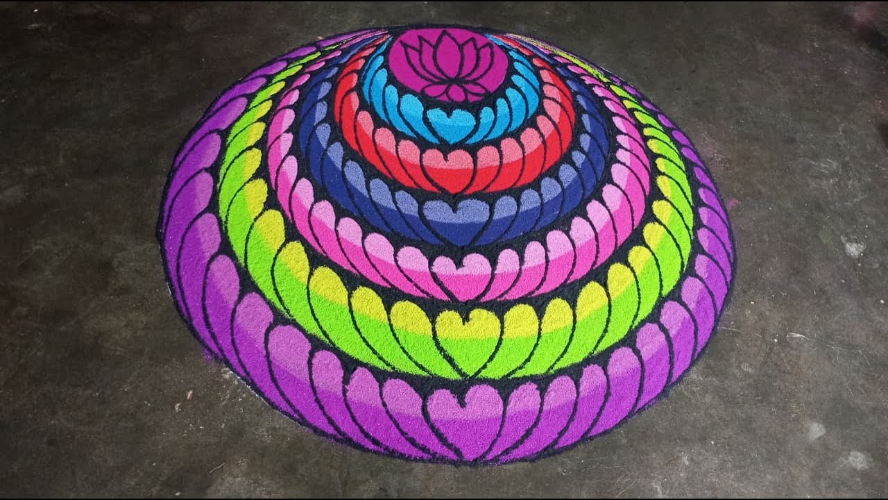 full video | 3d rangoli #3drangoli #3dkolam #rangoli