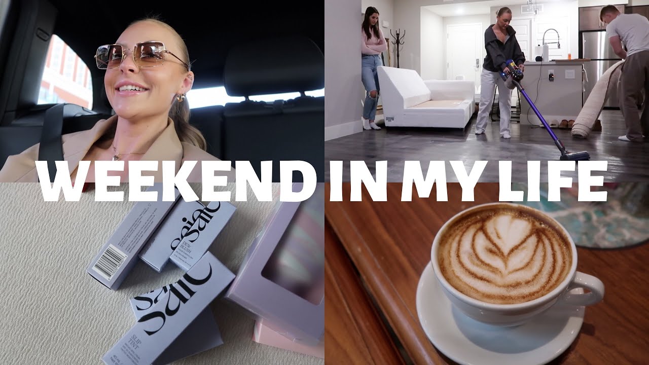 VLOG: weekend with family, switching my rug, make-up haul & more!