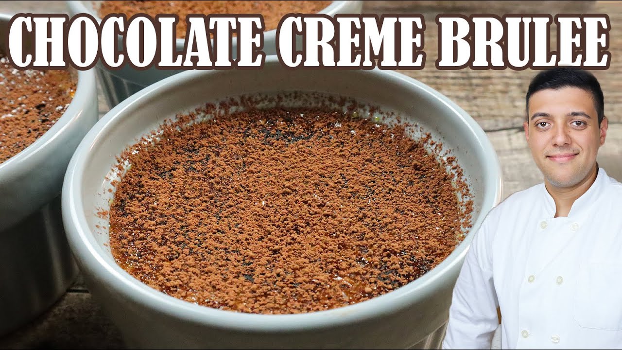 How to Make Creme Brulee | Chocolate Creme Brulee by Lounging with Lenny