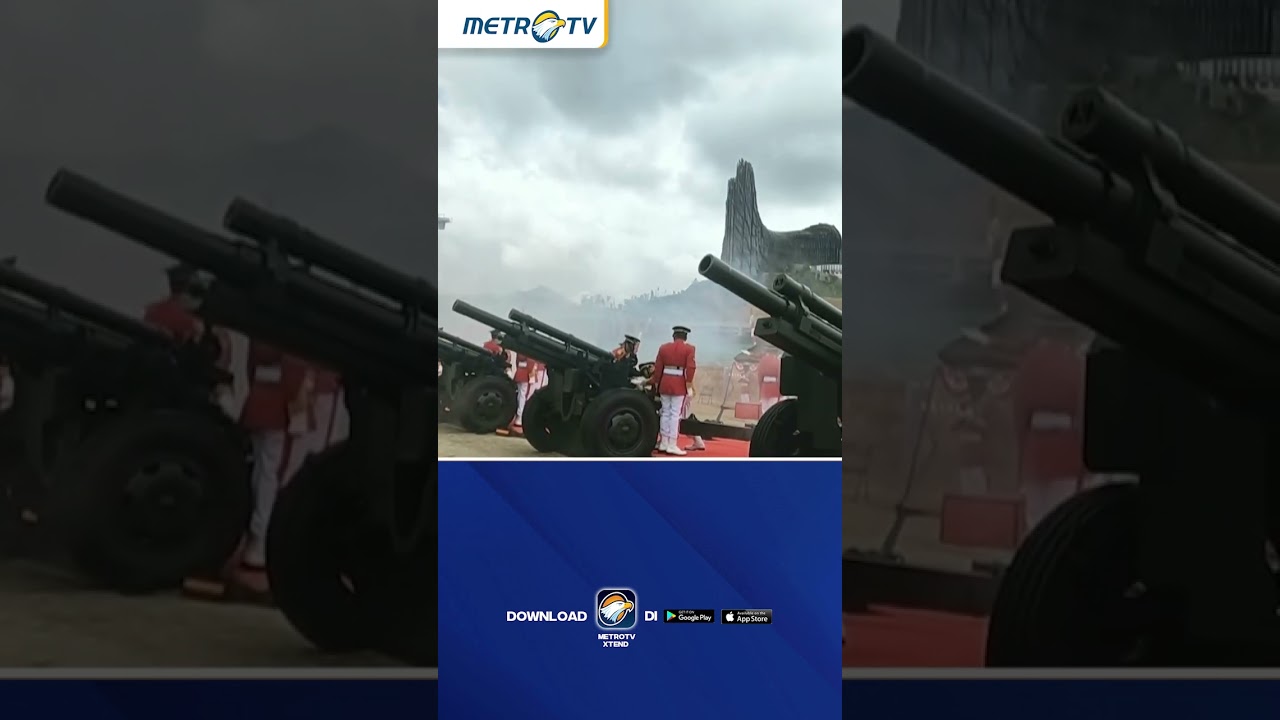 Dentuman Meriam Iringi Upacara HUT RI di IKN