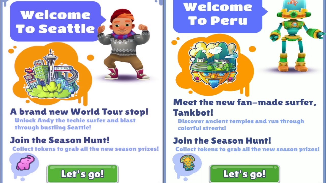 Subway Surfers: Seattle VS Peru Gameplay
