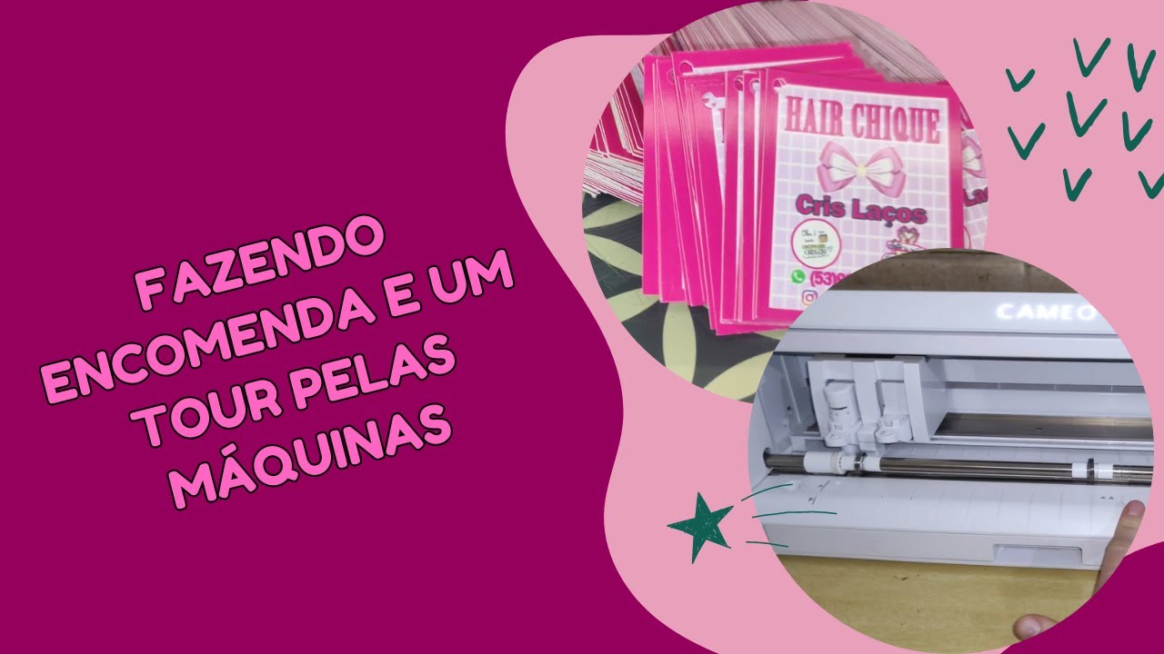 Tour pelas máquinas | Fazendo encomenda | Canal Universo Criativo