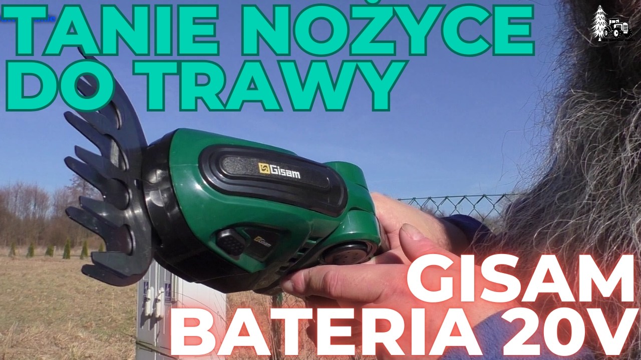 Tanie akumulatorowe nożyce do trawy Gisam 20V z Aliexpress