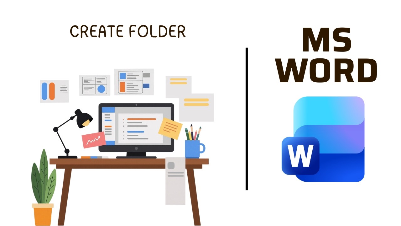How to Create Folder & Save File in Computer | Save vs Save As Explained Step by Step
