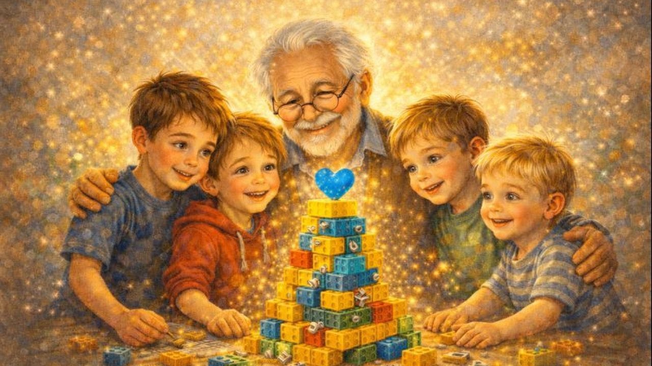 👴🧱 Dziadek – Czarodziej Klocków i Śrubek🔧✨bajka na Dzień Dziadka