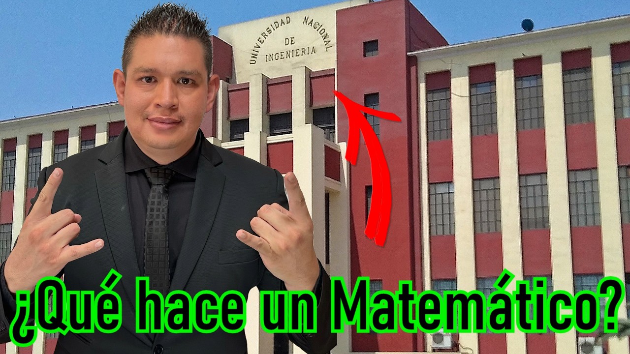 Qué hace, en qué TRABAJA y como Estudia un MATEMÁTICO? UNI Perú (Conferencia)