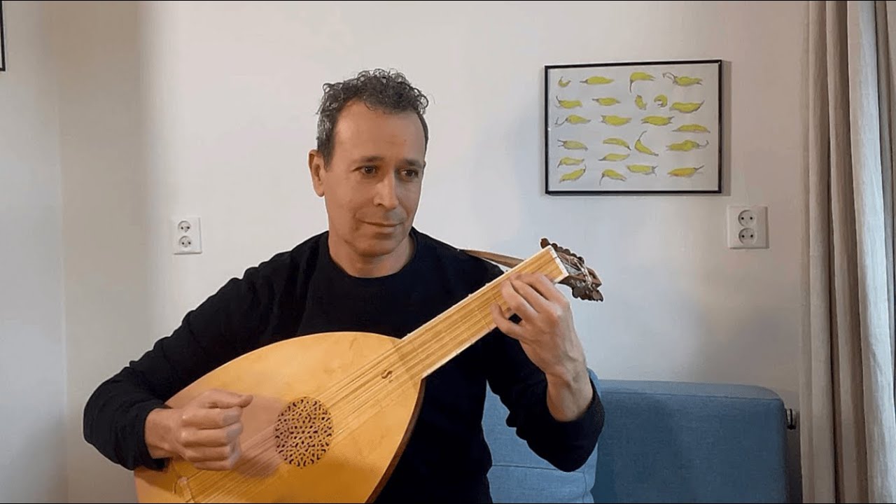 Auprès de vous - a lute chanson by Pierre Phalèse