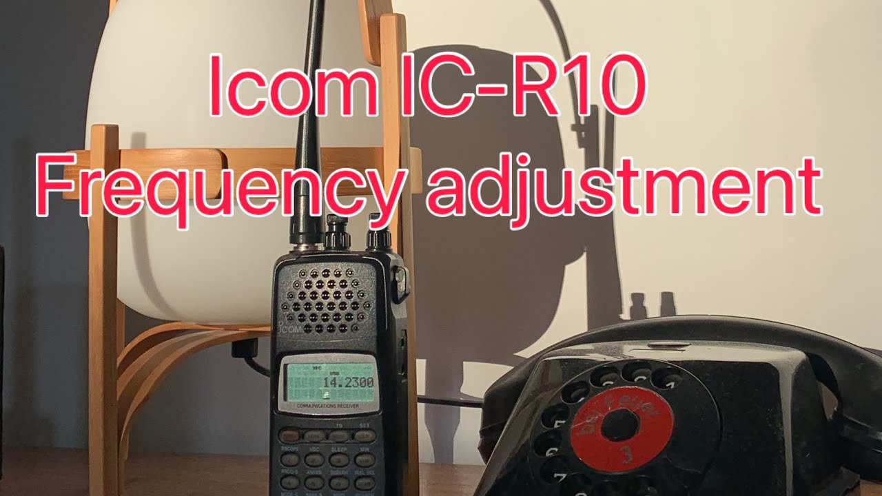 Icom IC-R10 frequency adjustment