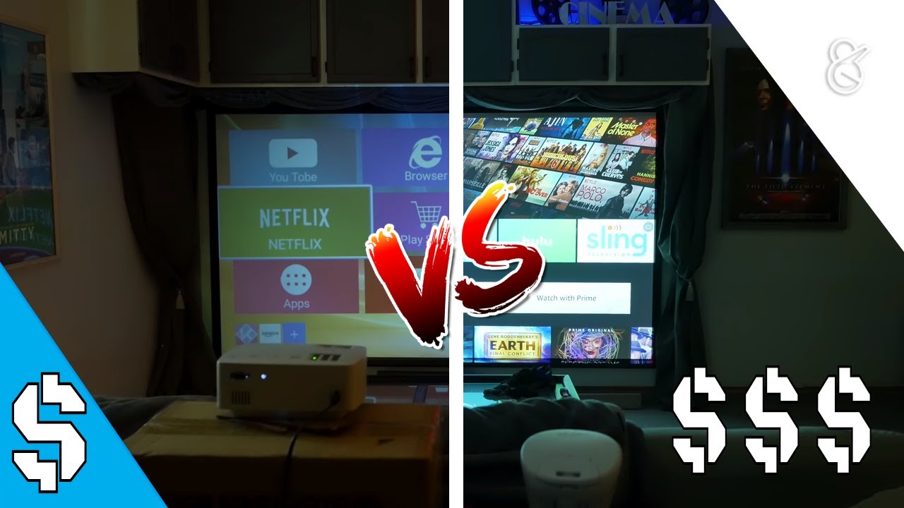 A You Tobe Smart Projector vs Epson 2150