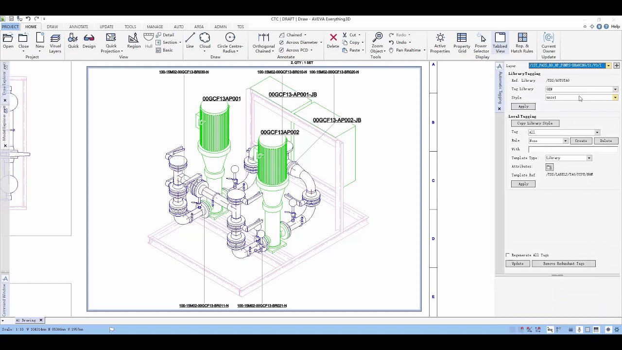 E3D Creating a fully annotated drawing