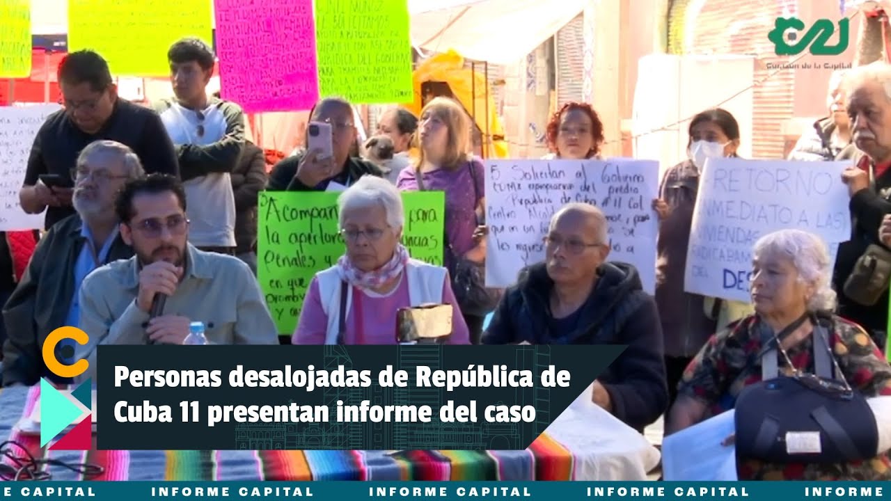 Vecinas y vecinos desalojados de República de Cuba 11 presentan informe del caso