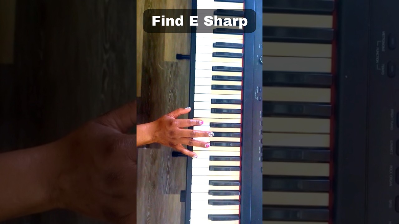 Where is E SHARP on the Piano?