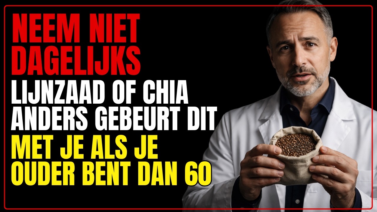 Ouder dan 60: Dit gebeurt er als je elke dag lijnzaad of chia eet