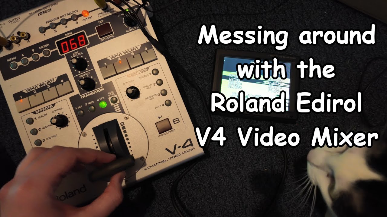 Video Feedback with the Roland Edirol V4 Video Mixer