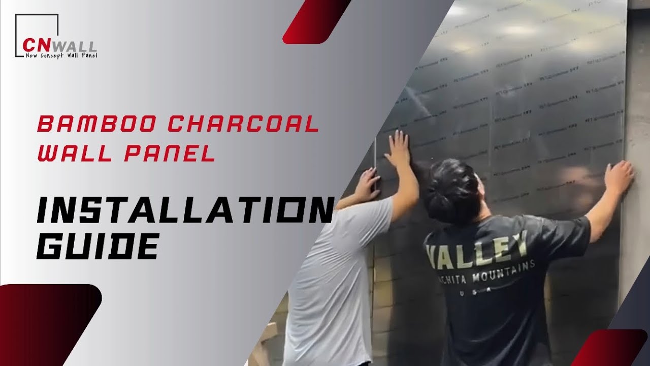 How to install bamboo charcoal wall panel