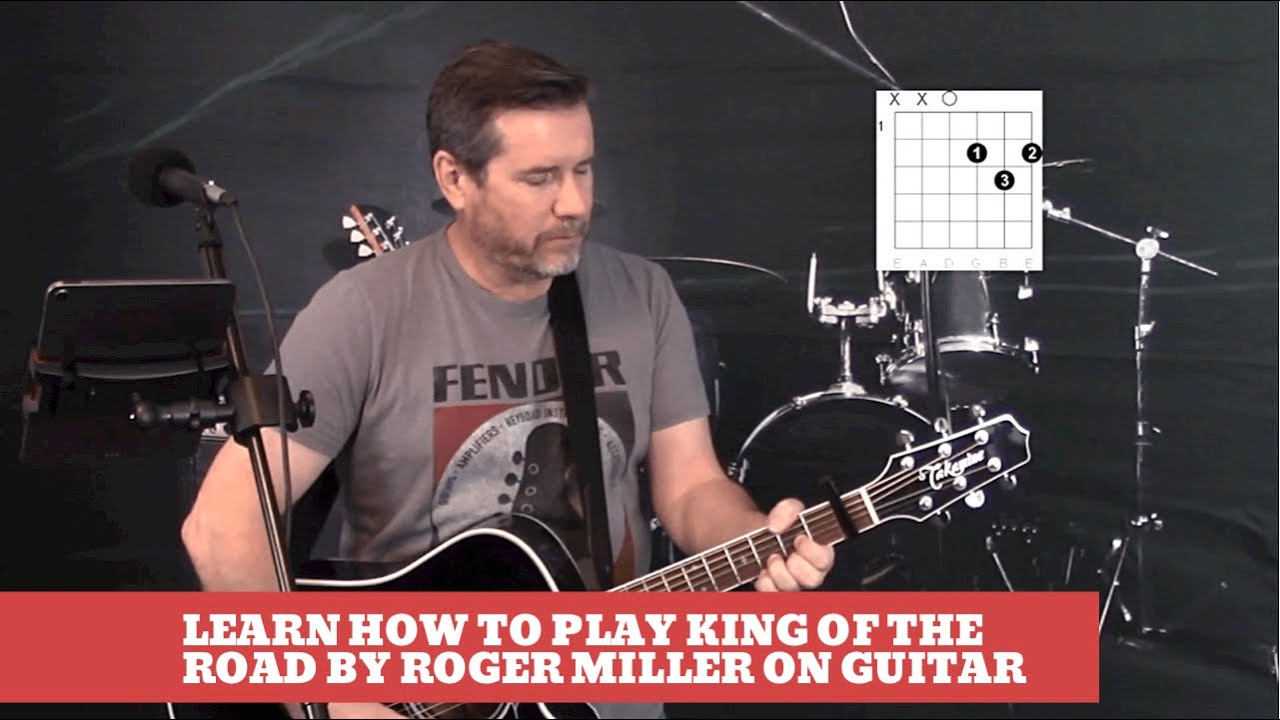 How to play King Of The Road by Roger Miller on Guitar (alternative easy guitar lesson and cover)