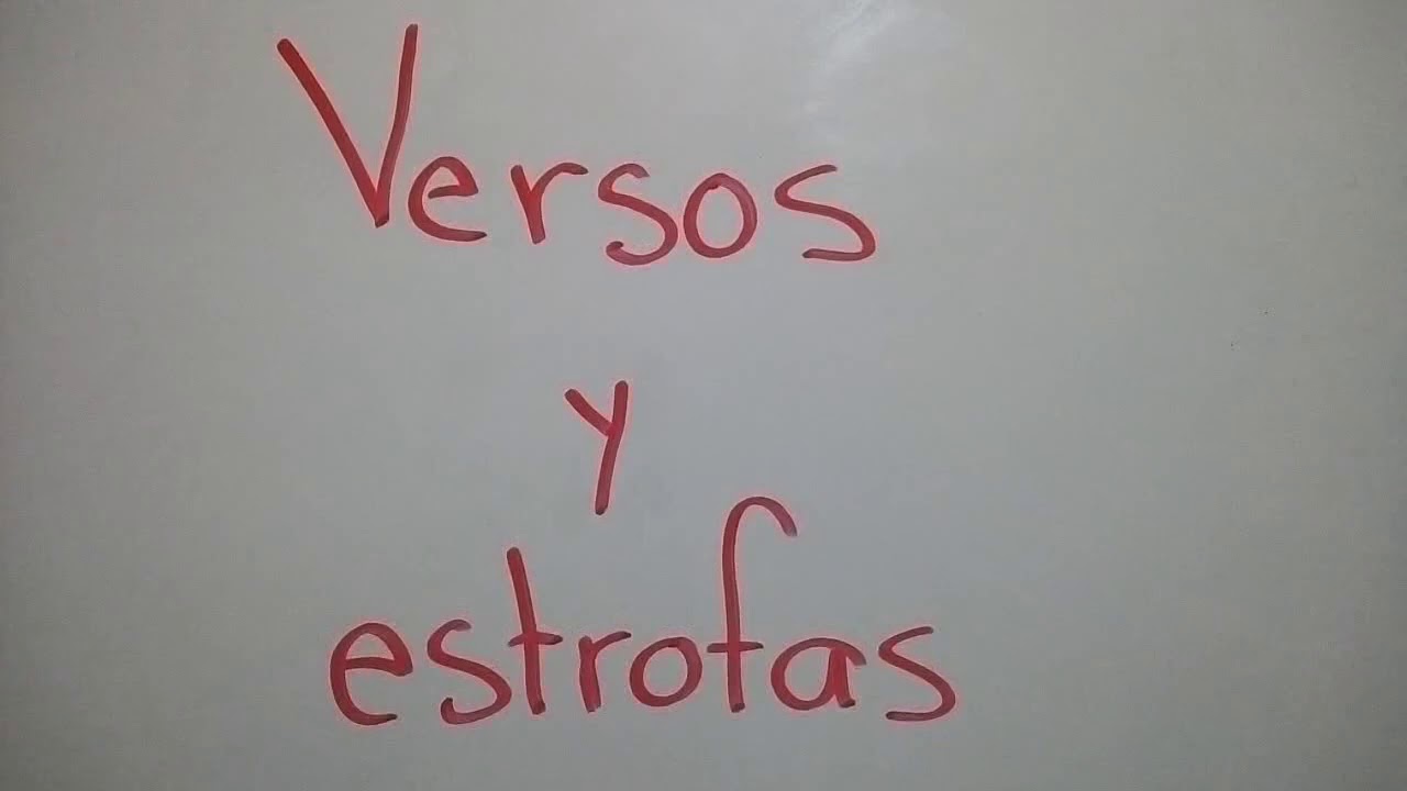 ¿Cómo identificar versos y estrofas?