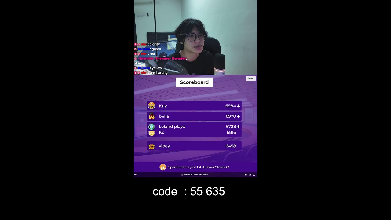 Kahoot Live With Viewer !