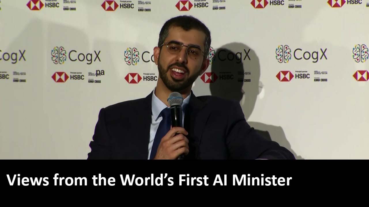 Views from the World’s First AI Minister | CogX 2019