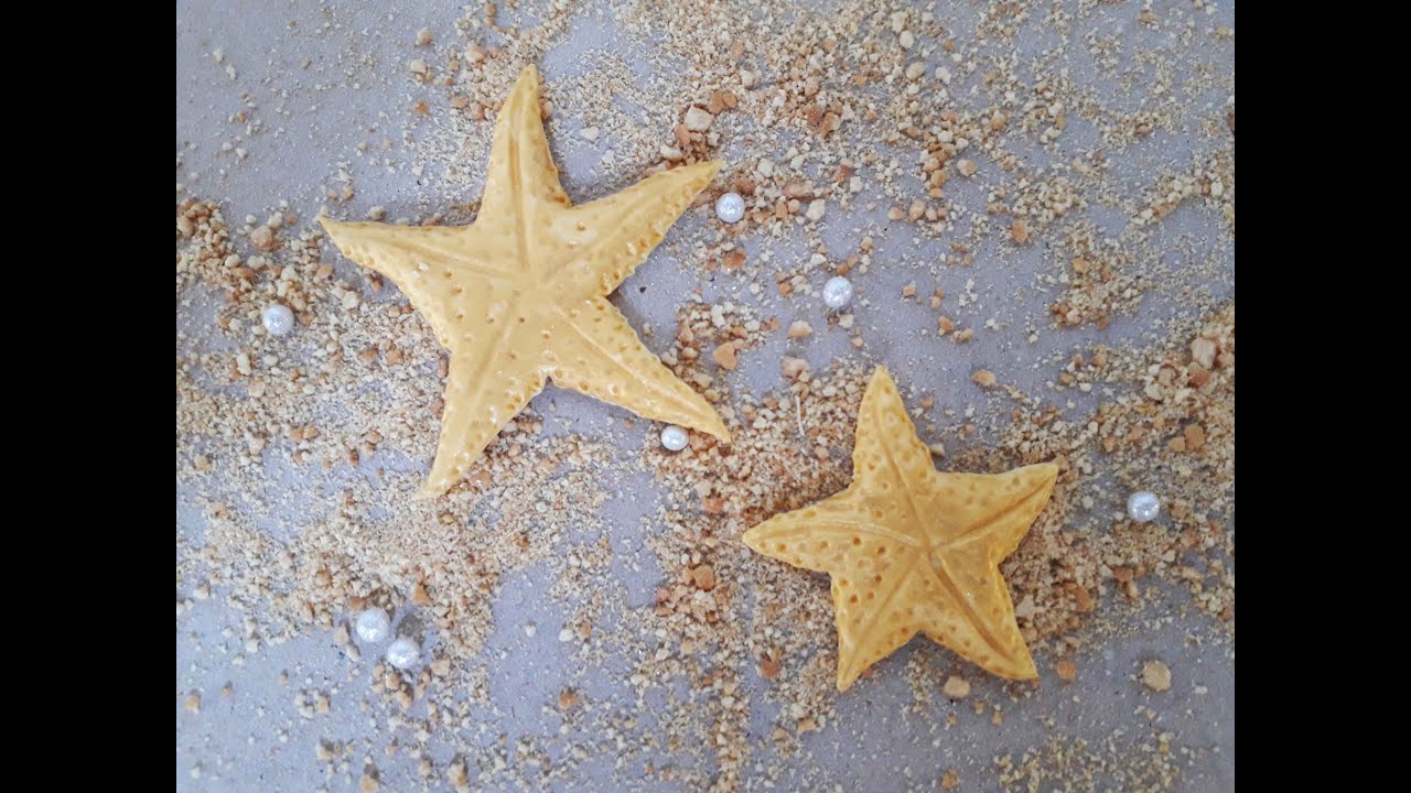 How to Make Fondant Starfish - Kako napraviti morsku zvezdu od fondana Cake Decorating Tutorial