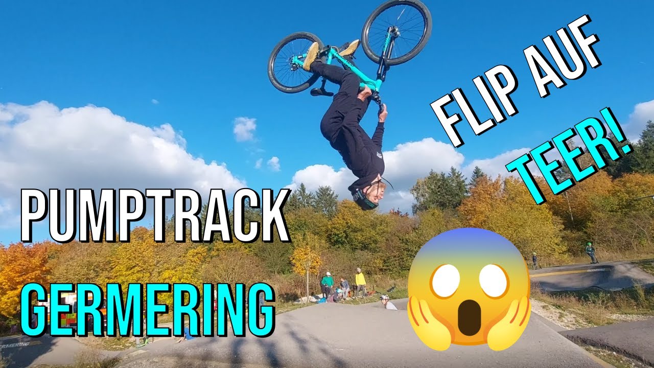 BACKFLIP AUF TEER 🤯 // BESTER PUMPTRACK M&Uuml;NCHEN UND KLEINER SKATEPARK IN GERMERING ON DIRTBIKE