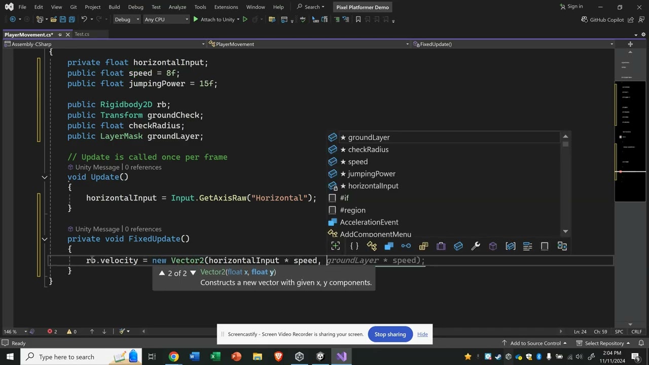 Episode 2 - Pixel Platformer - Basic Player Movement/Jump