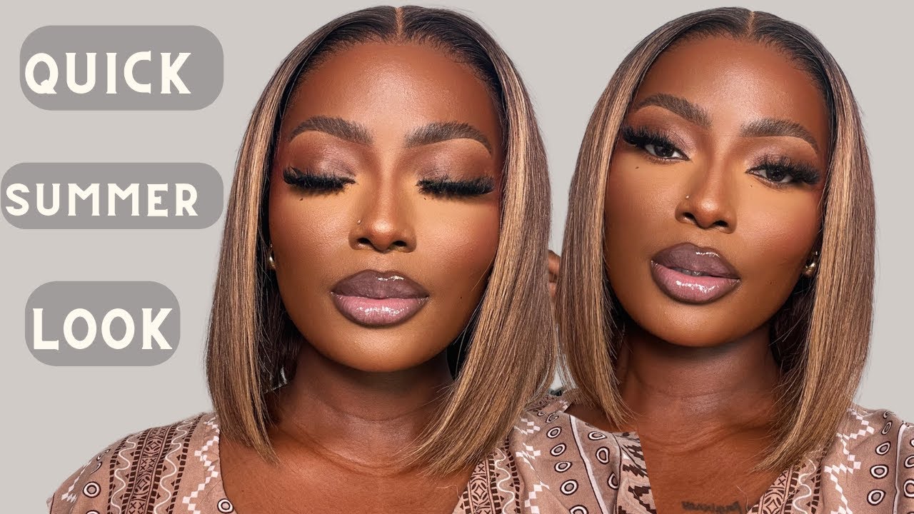 QUICK EVERYDAY HAIR & MAKEUP LOOK FOR SUMMER | WIG FOR BEGINNERS FT HAIRVIVI