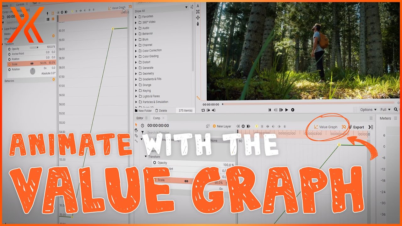 How to use the value graph to improve your keyframe animations